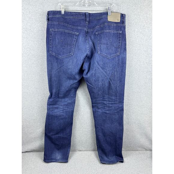 Adriano Goldschmeid The Graduate Straight Jeans Men's‎ 40R Blue Dark Wash - Picture 2 of 12